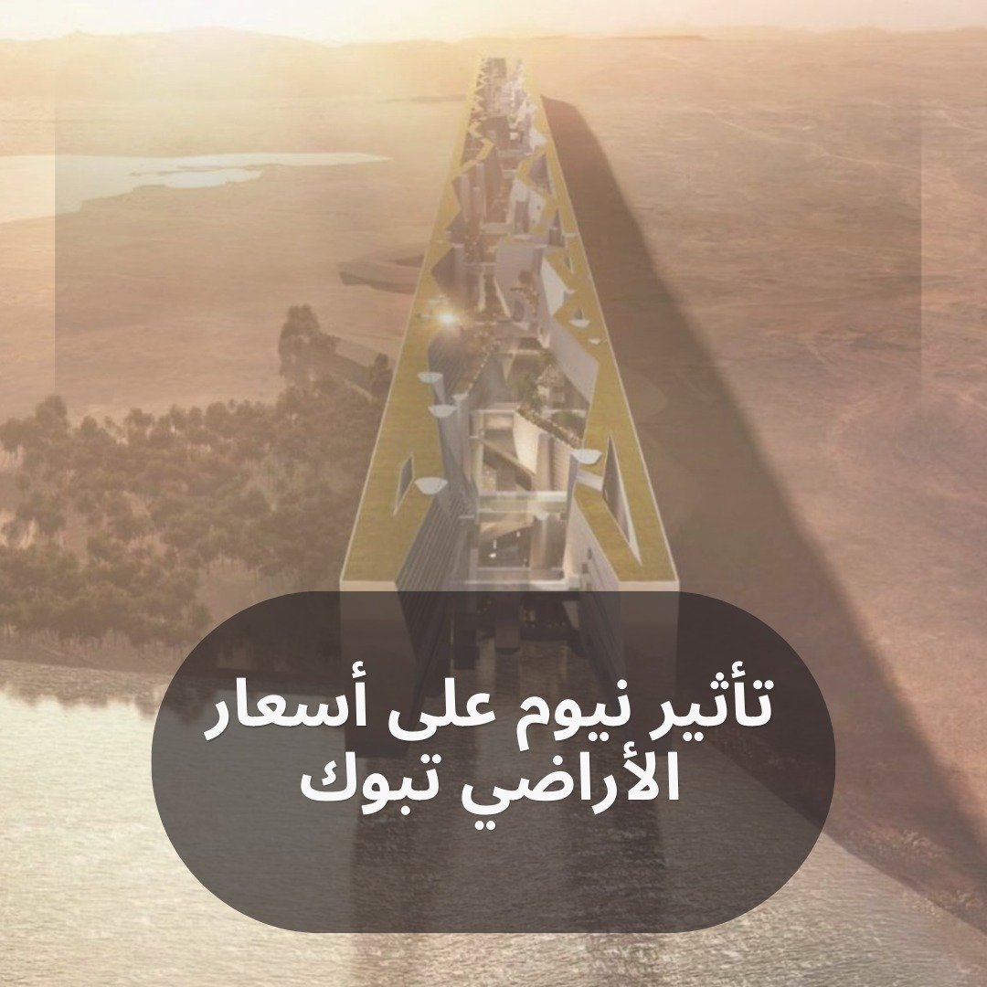 تأثير نيوم على أسعار الأراضي تبوك