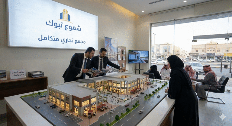حملة تسويق عقاري لمجمع تجاري في تبوك