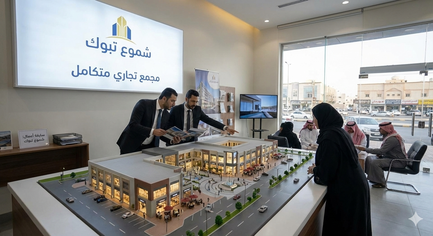 حملة تسويق عقاري لمجمع تجاري في تبوك