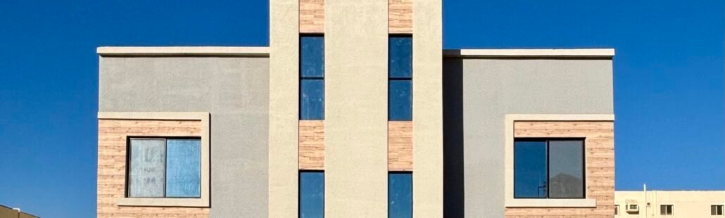 IMG_6640 واجهة منزل حديثة توضح أهمية التصميم ثلاثي الأبعاد للمنازل قبل البناء والتشطيب