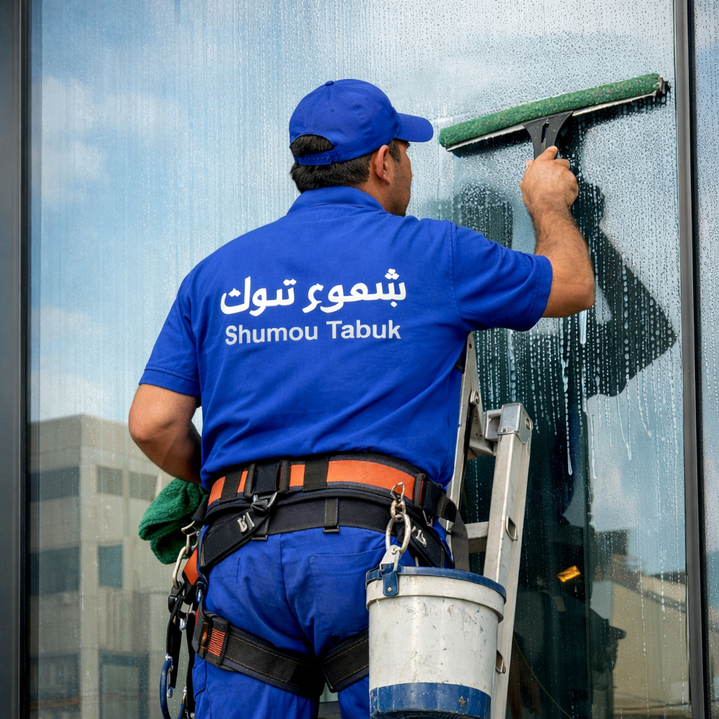 تنظيف واجهات زجاج في تبوك