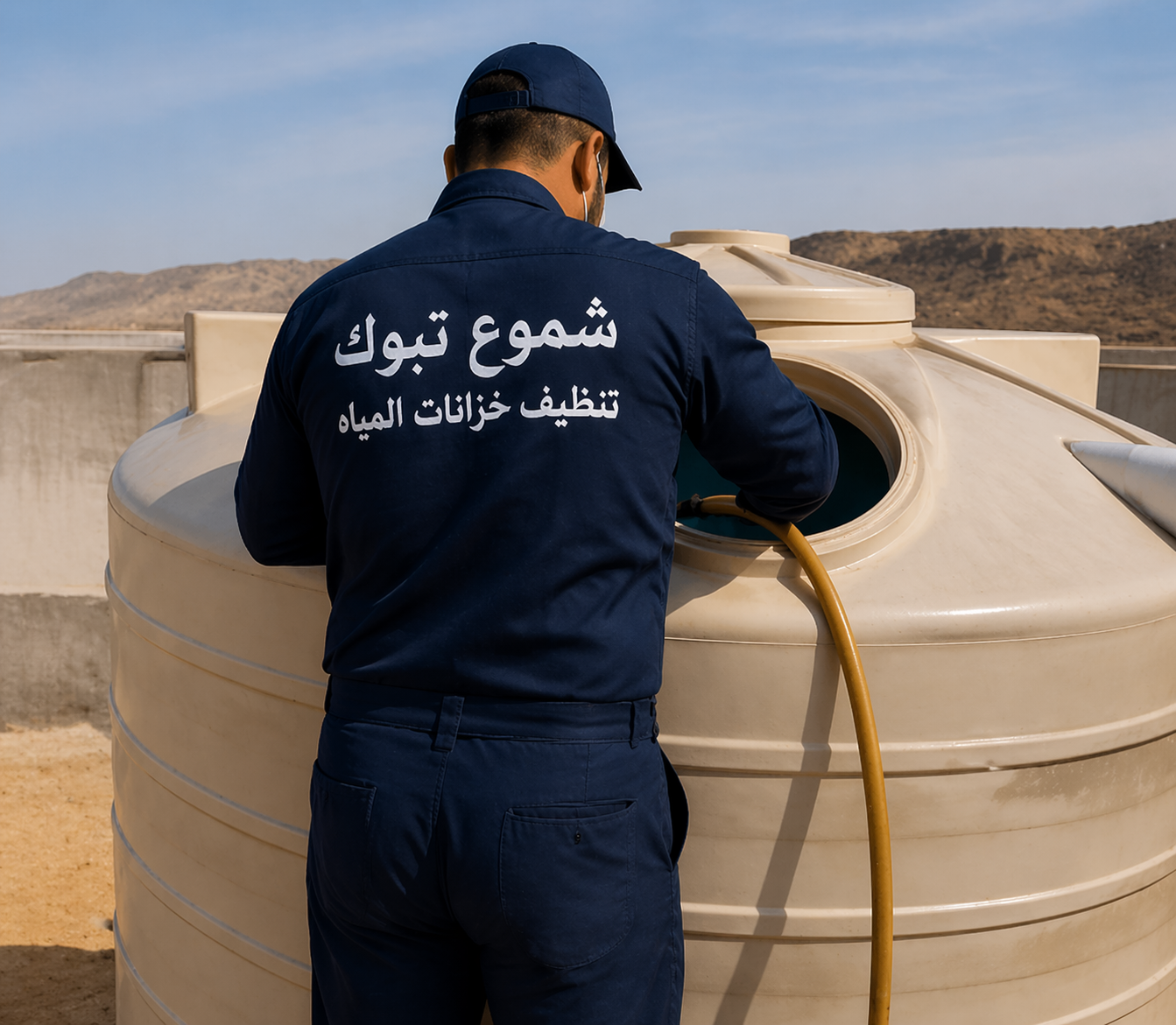 تنظيف خزانات مياه في تبوك