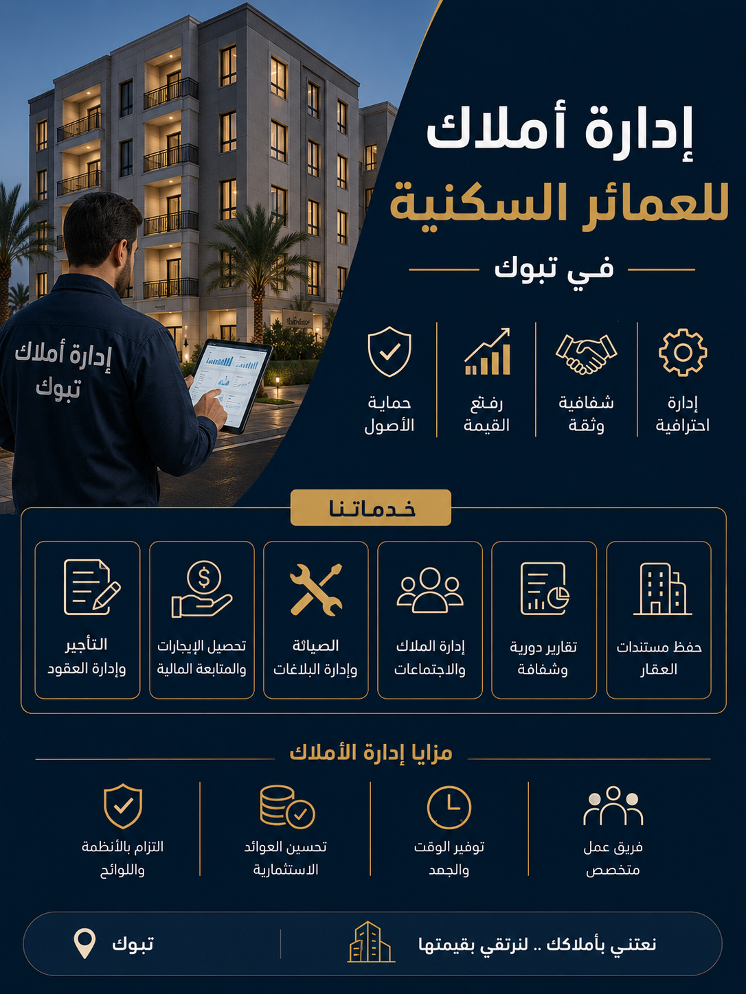 إدارة أملاك للعمائر السكنية في تبوك