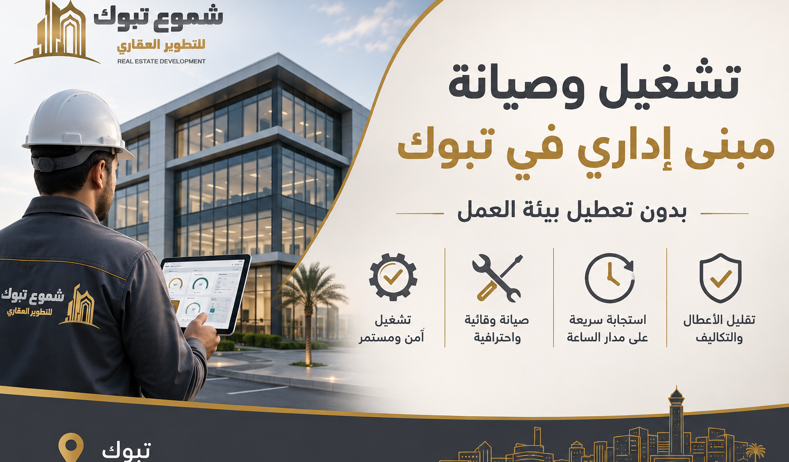 شموع تبوك للتطوير العقاري والمقاولات العامة نحن في شموع تبوك للتطوير العقاري والمقاولات العامة نؤمن بأن البناء ليس مجرد عملية تشييد، بل هو فن يعكس الرؤية والطموح. بخبرة تمتد لسنوات في قطاع التطوير العقاري والمقاولات، نقدم حلولاً متكاملة ومبتكرة تلبي تطلعات عملائنا في جميع أنحاء المملكة. نسعى لنكون الخيار الأول لكل من يبحث عن الجودة، الالتزام، والتميز.